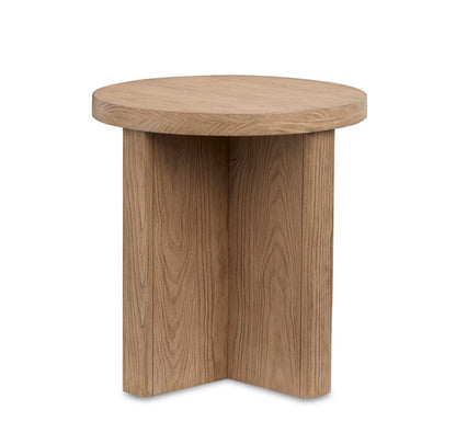 Henry & Mason  -  Aidenvale Golden Oat Round End Table  - AFA00979 view 3