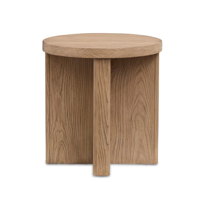 Henry & Mason  -  Aidenvale Golden Oat Round End Table  - AFA00979 view 4