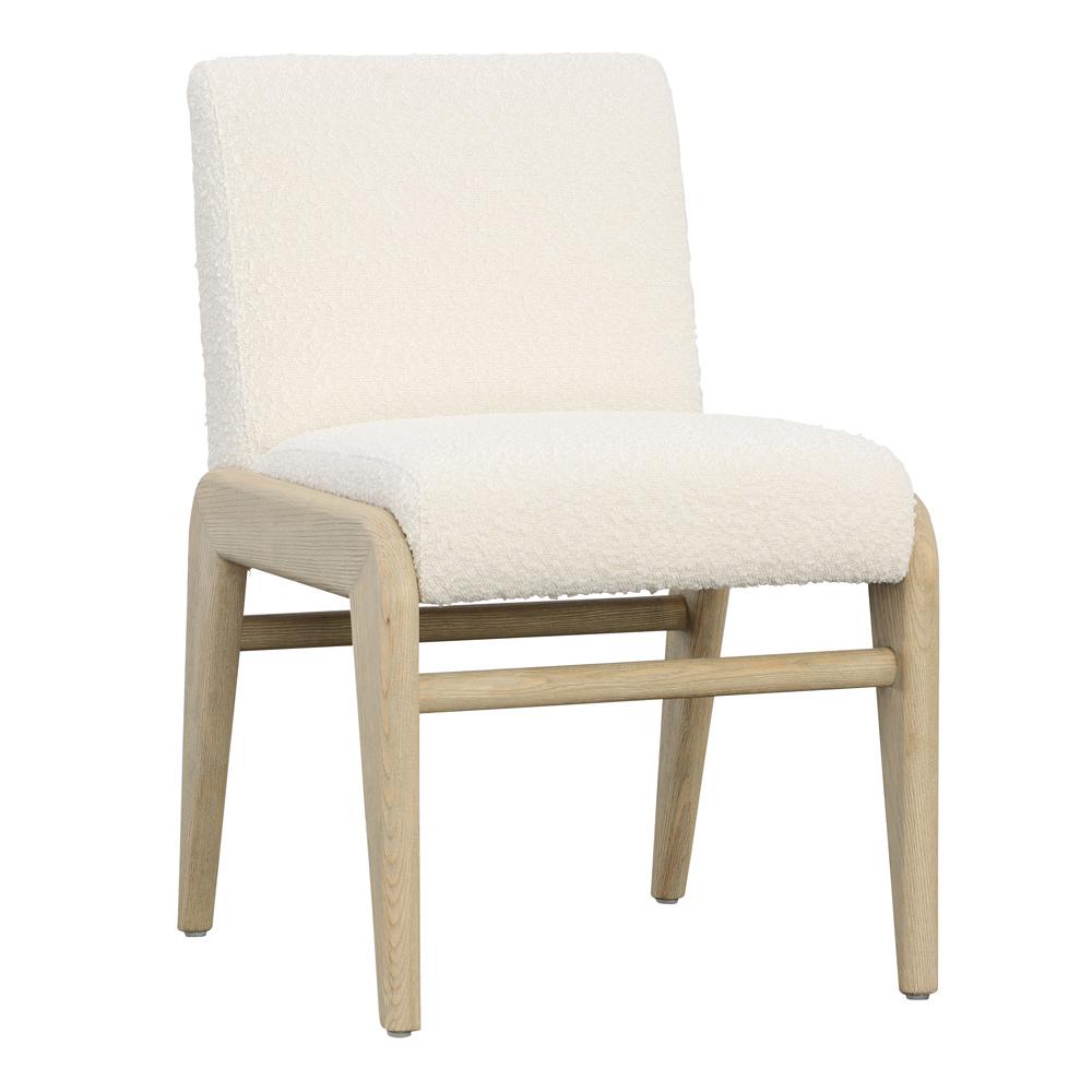 Henry & Mason - Ali Warm Washed Ash Wood Dining Chair with Ivory Boucle Fabric - DV7512 veiw 1