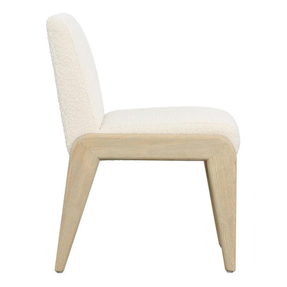 Henry & Mason - Ali Warm Washed Ash Wood Dining Chair with Ivory Boucle Fabric - DV7512 veiw 3