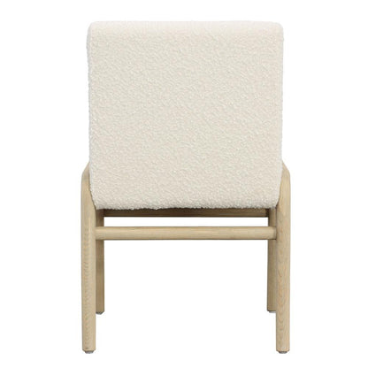 Henry & Mason - Ali Warm Washed Ash Wood Dining Chair with Ivory Boucle Fabric - DV7512 veiw 4