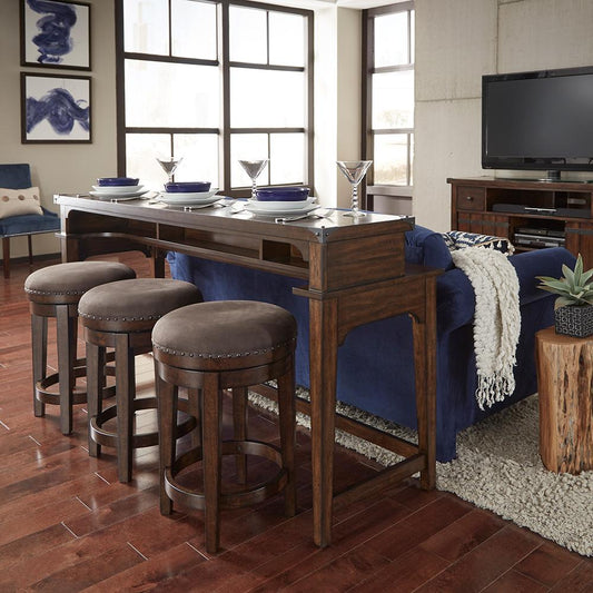 Henry & Mason - Alpine Horizons 4 Piece Console Set (1 Console & 3 Stools) in Russet Brown - AFA02390 view 1