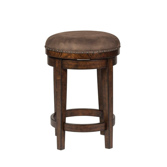 Henry & Mason - Alpine Horizons Console Swivel Stool in Russet Brown - AFA02389 view 1