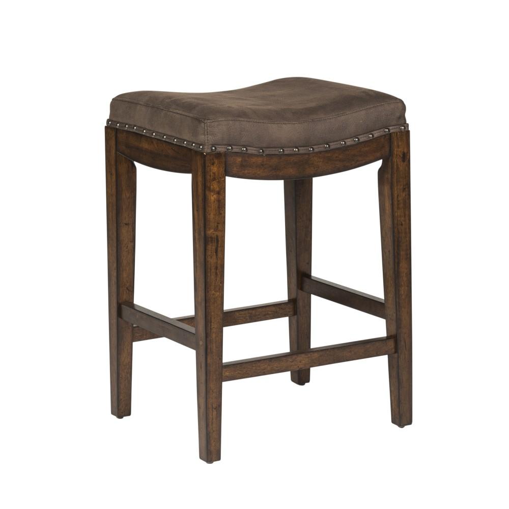 Henry & Mason - Alpine Horizons Uph Console Stool in Russet Brown - AFA02388 view 1