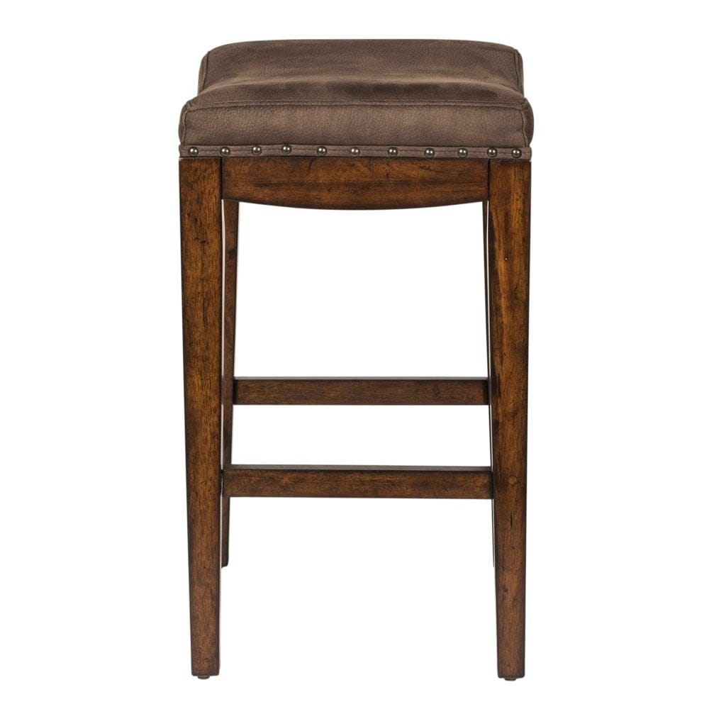 Henry & Mason - Alpine Horizons Uph Console Stool in Russet Brown - AFA02388 view 2