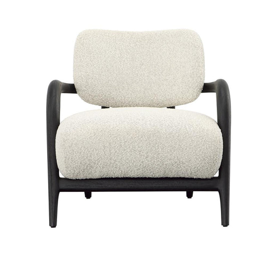 Henry & Mason - Anacosta Occasional Chair in Black Wood with Ivory Boucle Upholstery - DV7120 veiw 2