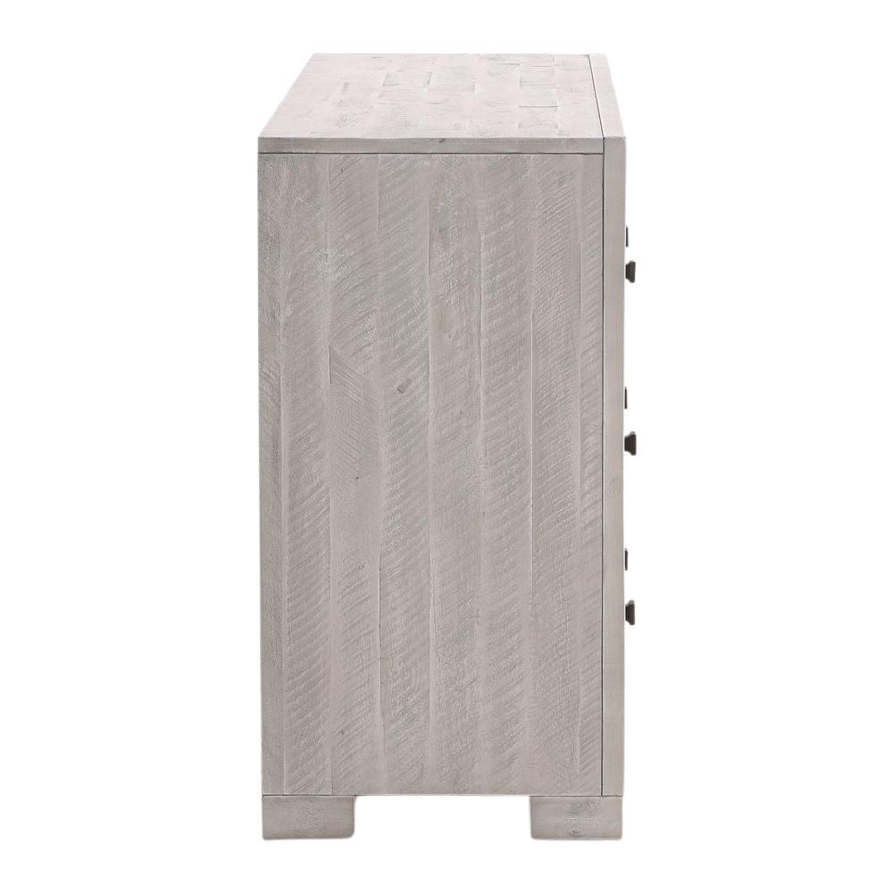 Henry & Mason - Andre Solid Acacia Wood 6 Drawer Double Dresser in Gray wash - DV7178 veiw 3