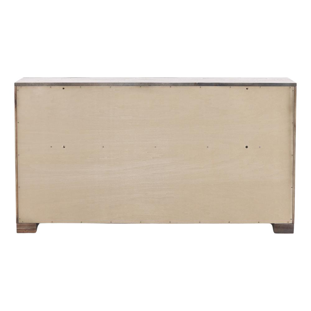 Henry & Mason - Andre Solid Acacia Wood 6 Drawer Double Dresser in Gray wash - DV7178 veiw 4