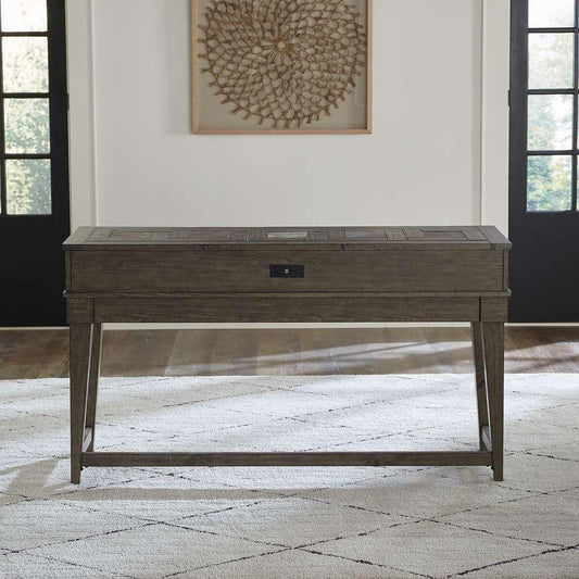 Henry & Mason - Archers Stream Console Bar Table in Weathered Stone - AFA01844 view 1