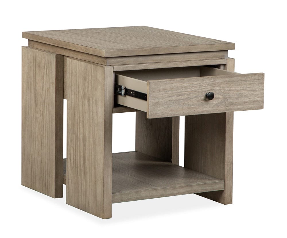 Henry & Mason  -  Arclen Stone Harbor Grey Rectangular End Table  - AFA00902 view 5