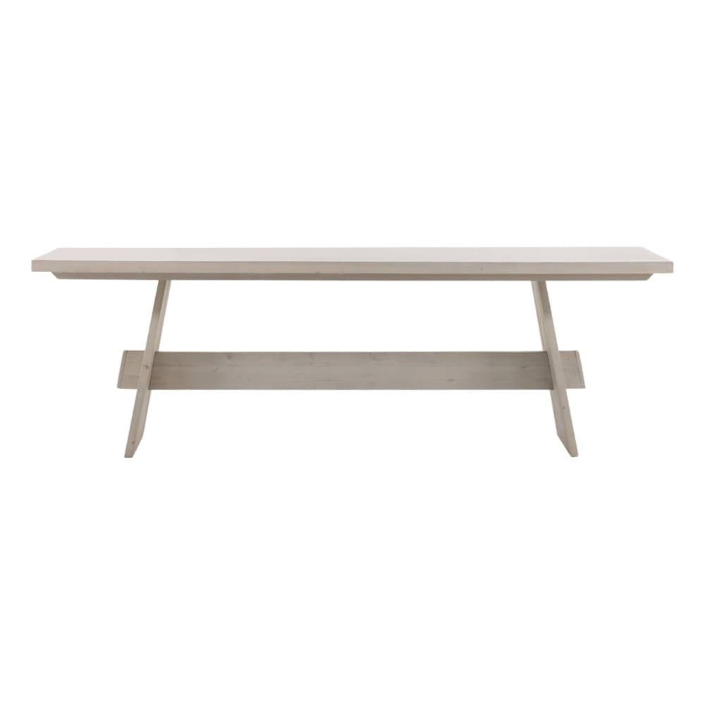 Henry & Mason - Ari 95in Whitewashed Reclaimed Pine Wood Dining Table - DV7064 veiw 2