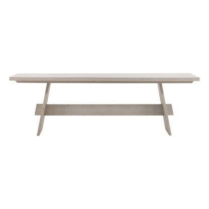Henry & Mason - Ari 95in Whitewashed Reclaimed Pine Wood Dining Table - DV7064 veiw 2