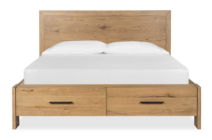 Henry & Mason  -  Ashenford Rustic Caramel California King Panel Storage Bed  - AFA00916 view 2