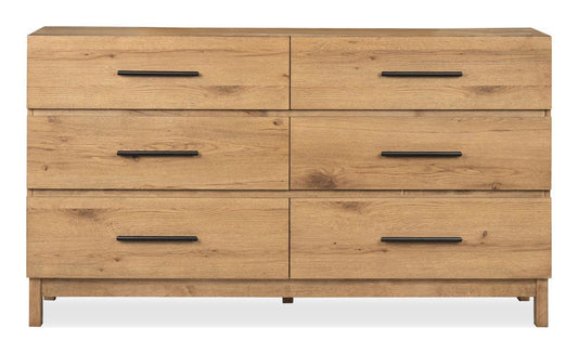 Henry & Mason  -  Ashenford Rustic Caramel Double Drawer Dresser  - AFA00917 view 2