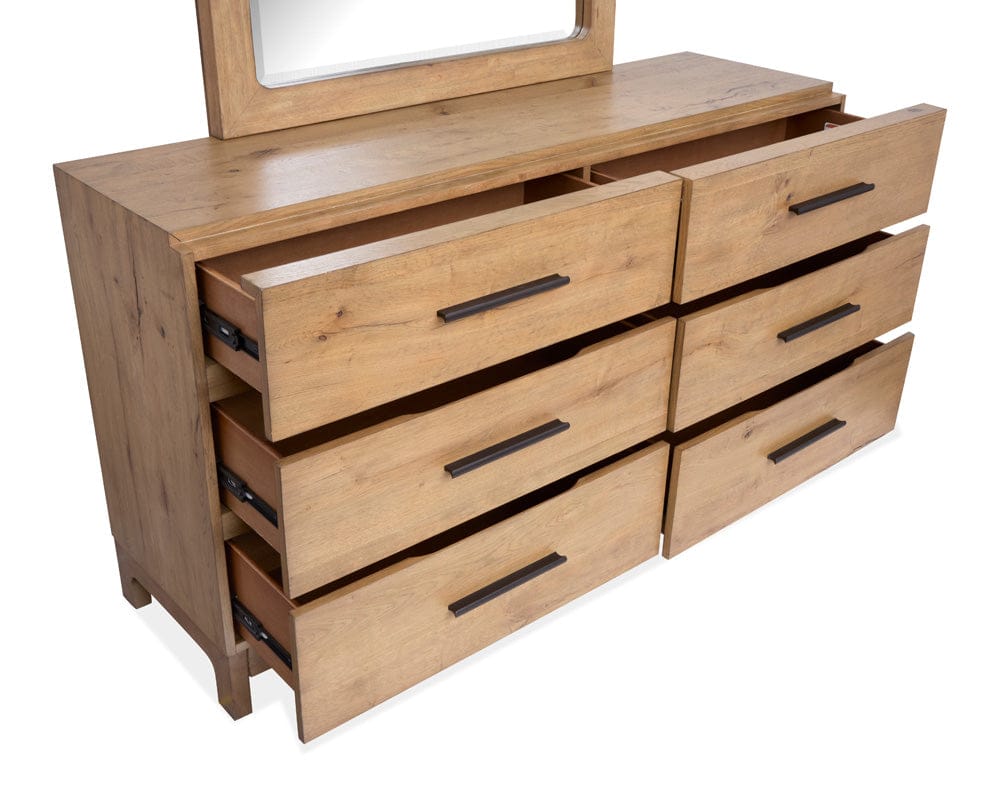Henry & Mason  -  Ashenford Rustic Caramel Double Drawer Dresser  - AFA00917 view 4