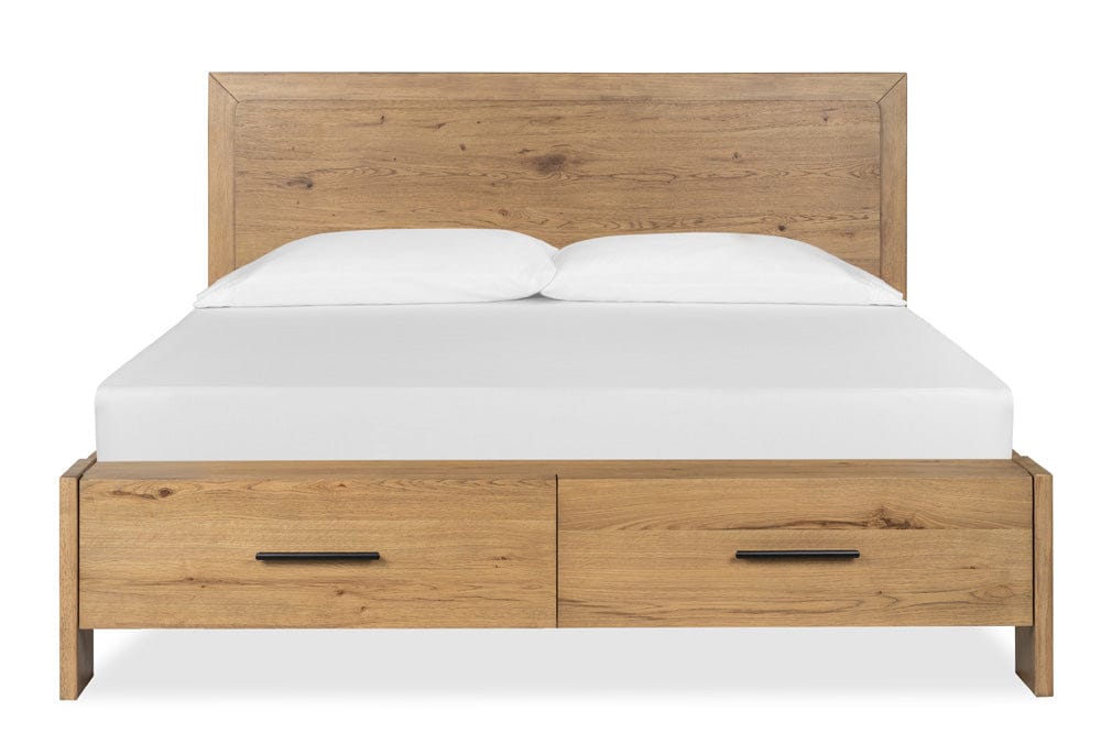 Henry & Mason  -  Ashenford Rustic Caramel King Panel Storage Bed  - AFA00922 view 2