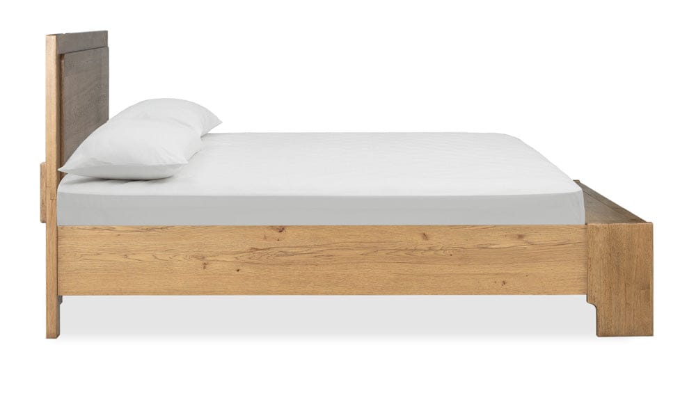 Henry & Mason  -  Ashenford Rustic Caramel Queen Panel Storage Bed  - AFA00925 view 3