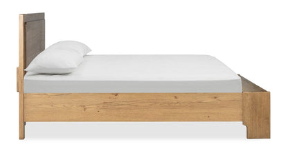 Henry & Mason  -  Ashenford Rustic Caramel Queen Panel Storage Bed  - AFA00925 view 3