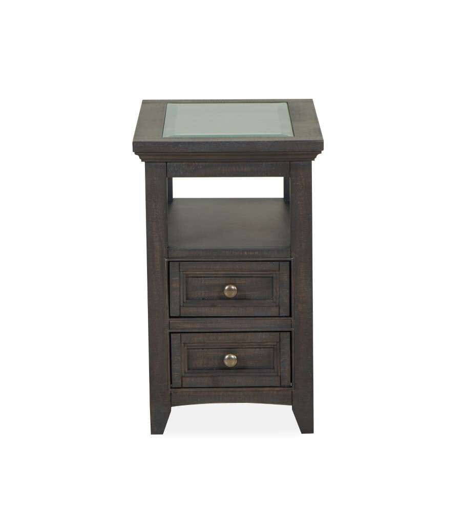 Henry & Mason - Ashmere Falls Chairside End Table in Graphite - AFA00694 view 2