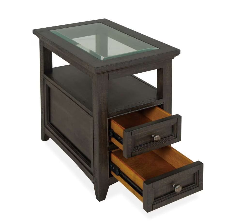 Henry & Mason - Ashmere Falls Chairside End Table in Graphite - AFA00694 view 3
