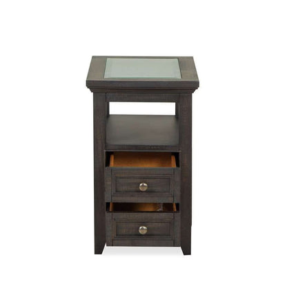 Henry & Mason - Ashmere Falls Chairside End Table in Graphite - AFA00694 view 4