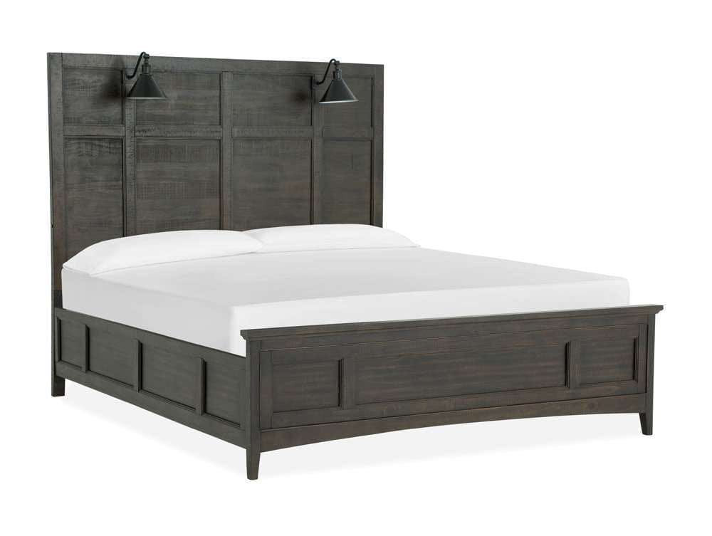 Henry & Mason - Ashmere Falls Complete California King Lamp Panel Bed with Regular Rails - AFA00614 view 2