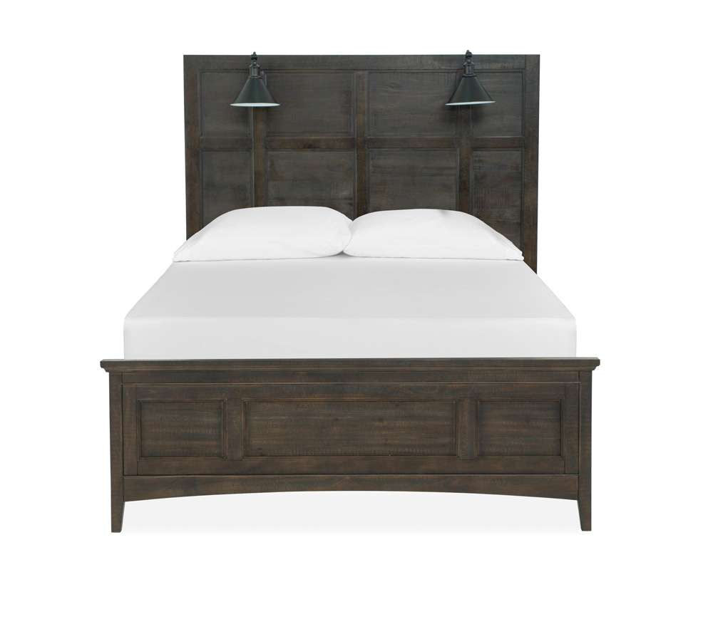Henry & Mason - Ashmere Falls Complete Queen Lamp Panel Bed with Regular Rails - AFA00618 view 1