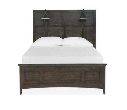 Henry & Mason - Ashmere Falls Complete Queen Lamp Panel Bed with Regular Rails - AFA00618 view 1