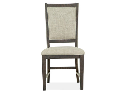 Henry & Mason  -  Ashmere Falls Graphite Step Upholstered Side Chair (Set of 2)  - AFA01333 view 2