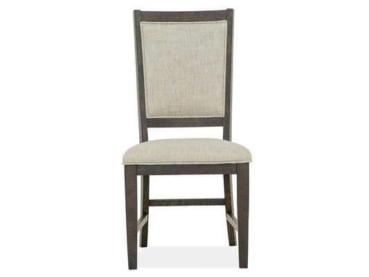 Henry & Mason  -  Ashmere Falls Graphite Step Upholstered Side Chair (Set of 2)  - AFA01333 view 2