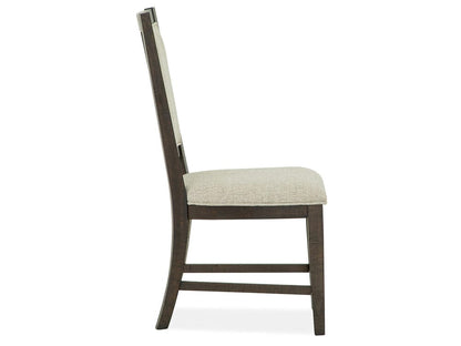 Henry & Mason  -  Ashmere Falls Graphite Step Upholstered Side Chair (Set of 2)  - AFA01333 view 3