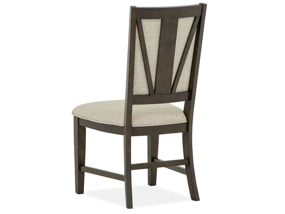Henry & Mason  -  Ashmere Falls Graphite Step Upholstered Side Chair (Set of 2)  - AFA01333 view 4