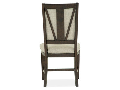 Henry & Mason  -  Ashmere Falls Graphite Step Upholstered Side Chair (Set of 2)  - AFA01333 view 5