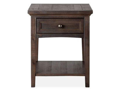 Henry & Mason - Ashmere Falls Rectangular End Table in Graphite - AFA00708 view 1