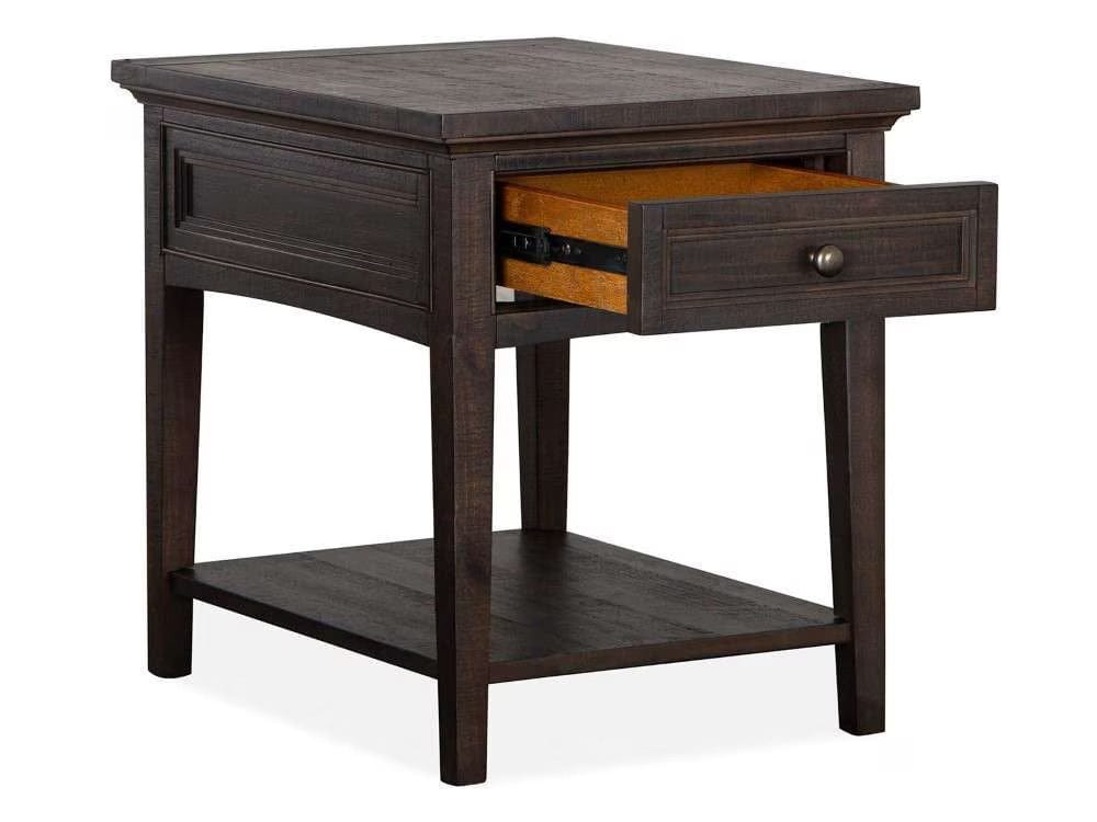 Henry & Mason - Ashmere Falls Rectangular End Table in Graphite - AFA00708 view 3