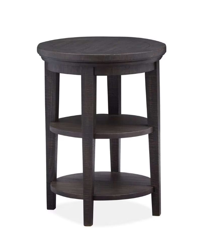 Henry & Mason - Ashmere Falls Round Accent End Table in Graphite - AFA00716 view 1