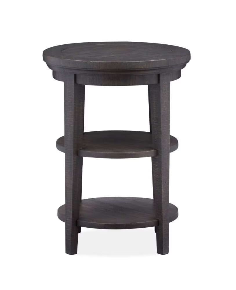 Henry & Mason - Ashmere Falls Round Accent End Table in Graphite - AFA00716 view 2