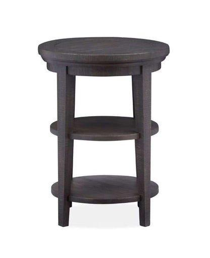 Henry & Mason - Ashmere Falls Round Accent End Table in Graphite - AFA00716 view 2