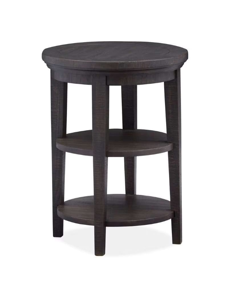 Henry & Mason - Ashmere Falls Round Accent End Table in Graphite - AFA00716 view 3