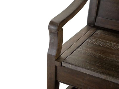 Henry & Mason - Ashmere Falls Wood Bench w/Back KD - AFA00737 view 2