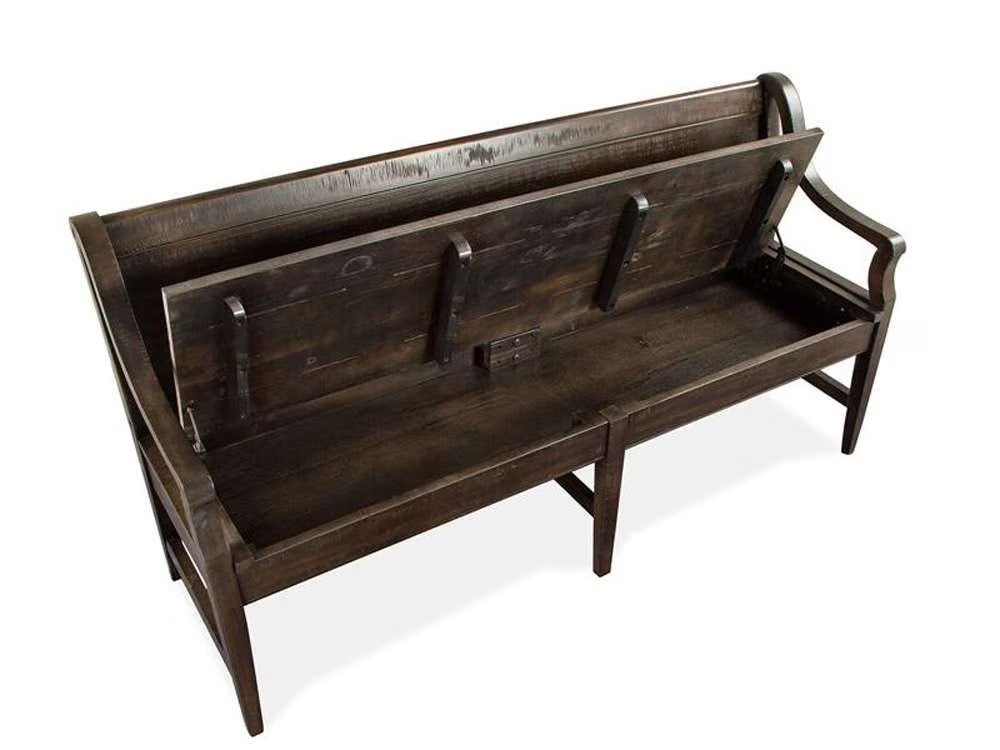 Henry & Mason - Ashmere Falls Wood Bench w/Back KD - AFA00737 view 4