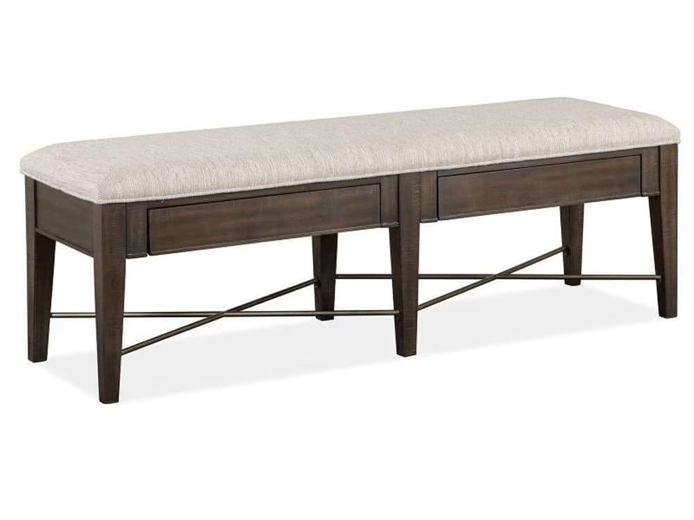 Henry & Mason - Ashmere Falls Wood Bench w/Upholstered Seat KD - AFA00740 view 1