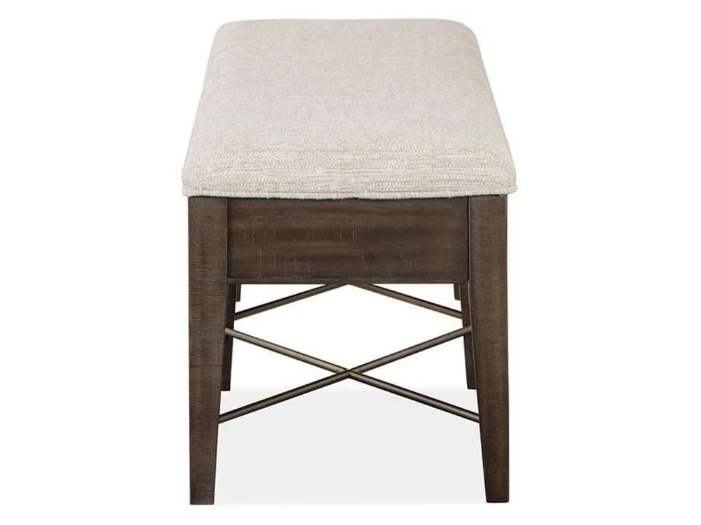 Henry & Mason - Ashmere Falls Wood Bench w/Upholstered Seat KD - AFA00740 view 3