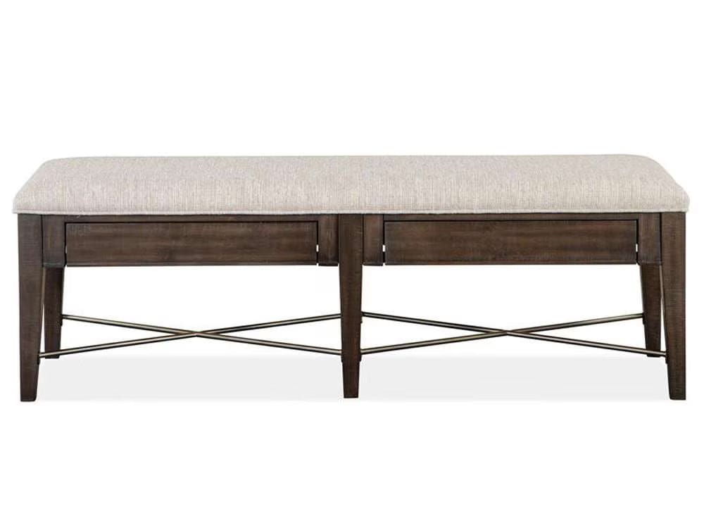 Henry & Mason - Ashmere Falls Wood Bench w/Upholstered Seat KD - AFA00740 view 6