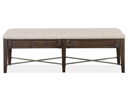 Henry & Mason - Ashmere Falls Wood Bench w/Upholstered Seat KD - AFA00740 view 6