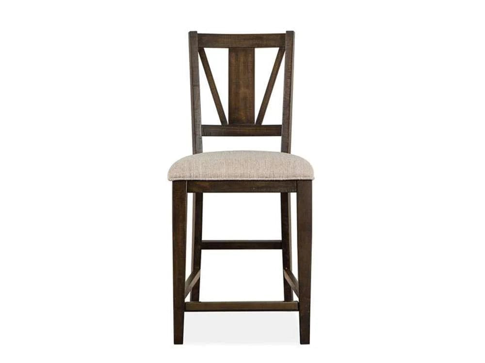 Henry & Mason - Ashmere Falls Wood Counter Chair w/Upholstered Seat (Set of 2) KD - AFA00746 view 2