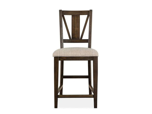 Henry & Mason - Ashmere Falls Wood Counter Chair w/Upholstered Seat (Set of 2) KD - AFA00746 view 2