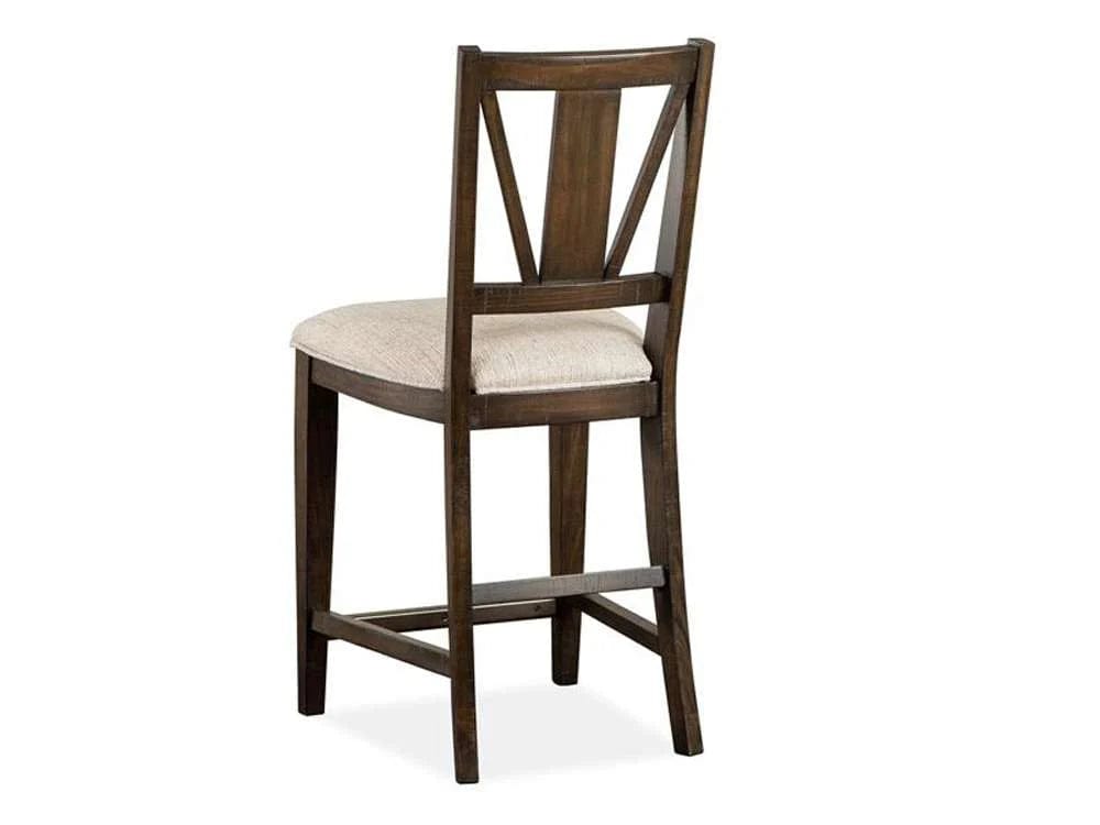 Henry & Mason - Ashmere Falls Wood Counter Chair w/Upholstered Seat (Set of 2) KD - AFA00746 view 4