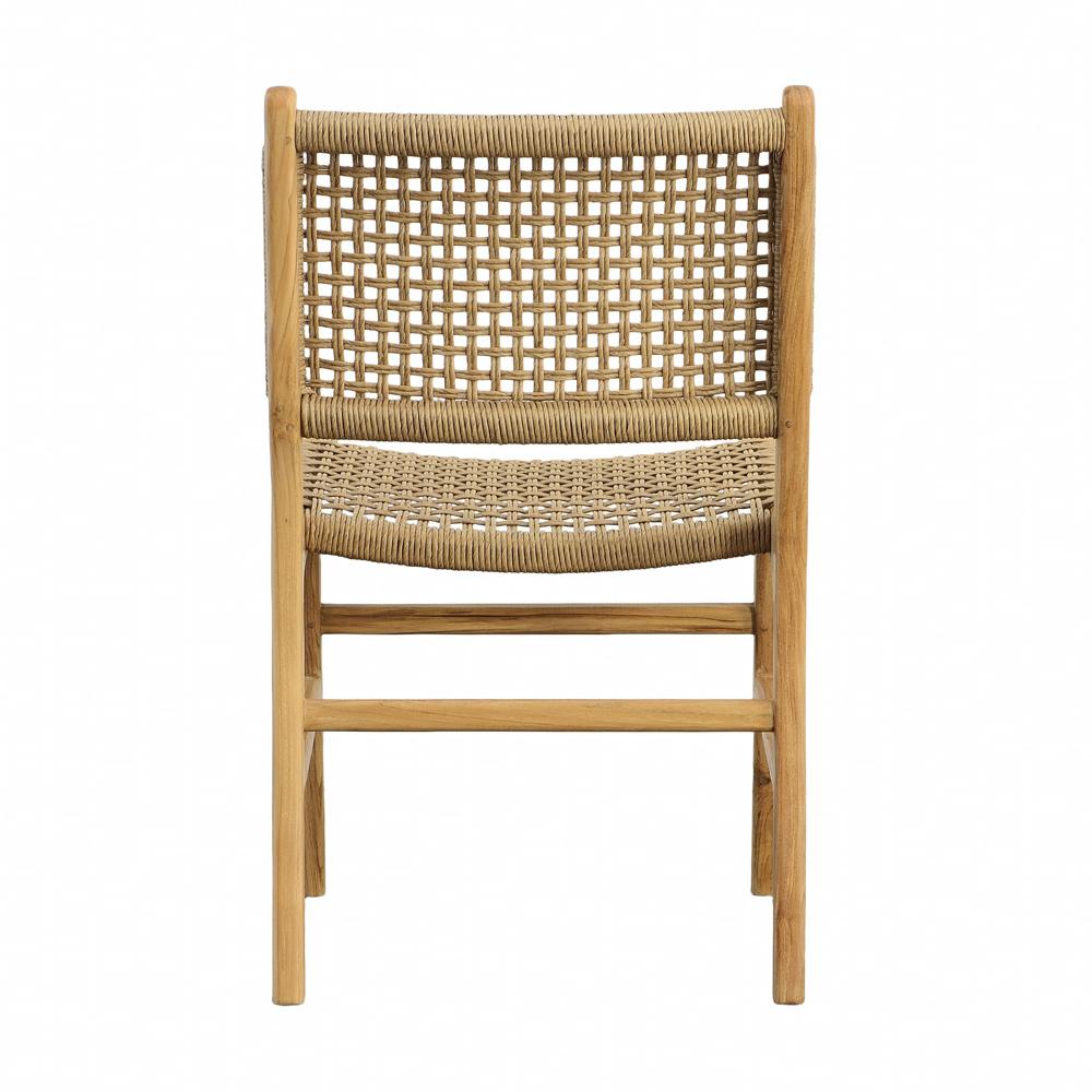Henry & Mason - Austin Teak And Wicker Armless Dining Chair - DV7893 veiw 4