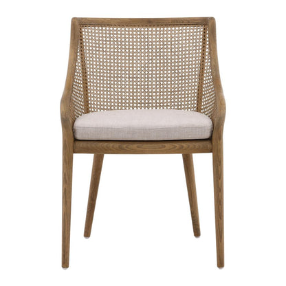 Henry & Mason - Azalea Ash Wood and Beige Linen Dining Chair - DV7508 veiw 2